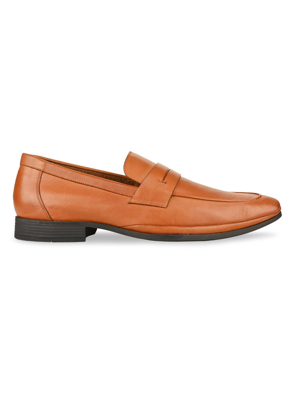 Imperio By Regal Tan Men Formal Leather Slip On Shoes