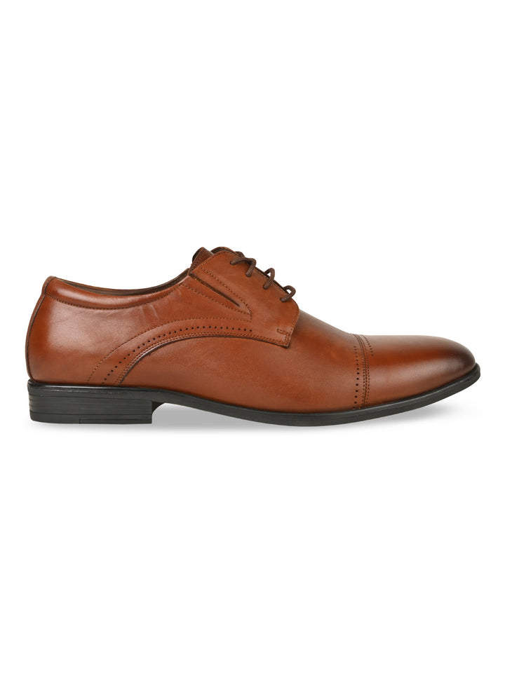Imperio By Regal Tan Men Formal Lace Up Oxfords