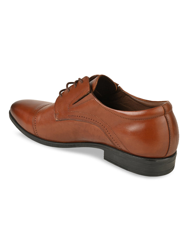 Imperio By Regal Tan Men Formal Lace Up Oxfords