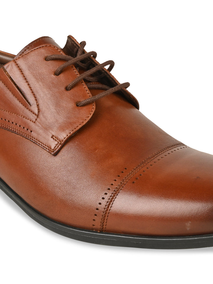 Imperio By Regal Tan Men Formal Lace Up Oxfords
