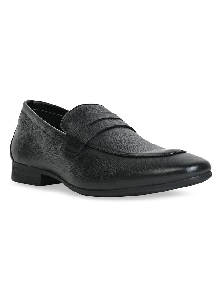 Imperio By Regal Black Men Formal Leather Saddle Slip Ons