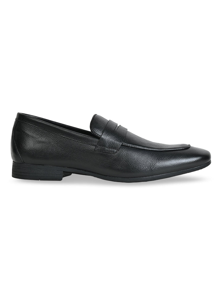 Imperio By Regal Black Men Formal Leather Saddle Slip Ons