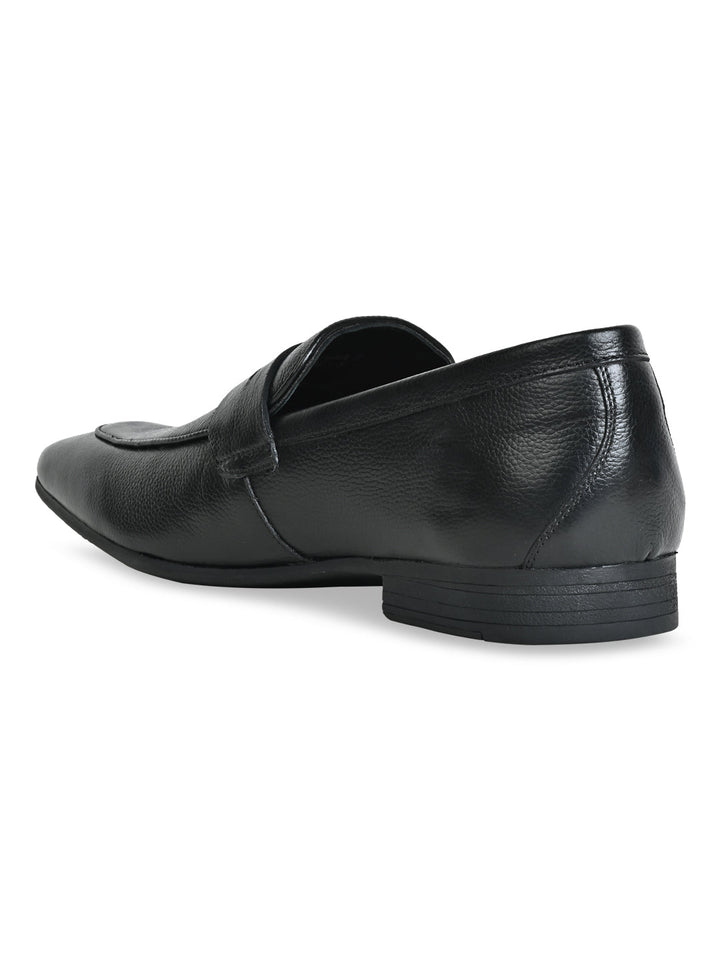 Imperio By Regal Black Men Formal Leather Saddle Slip Ons