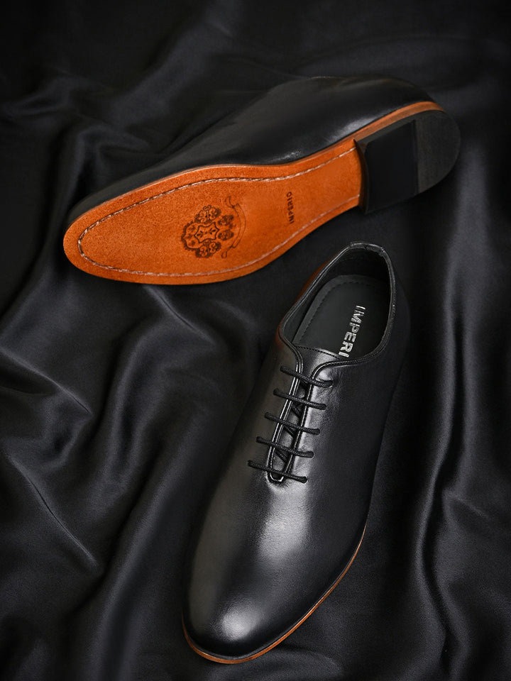 Imperio By Regal Black Men Formal Leather Lace Ups