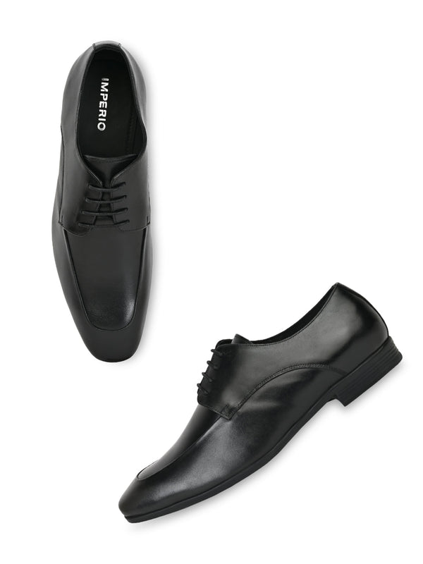 Imperio By Regal Black Men Formal Leather Lace Ups