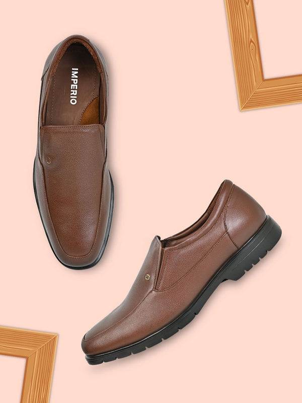 Imperio By Regal Brown Men Extra Lite Sole Leather Shoes