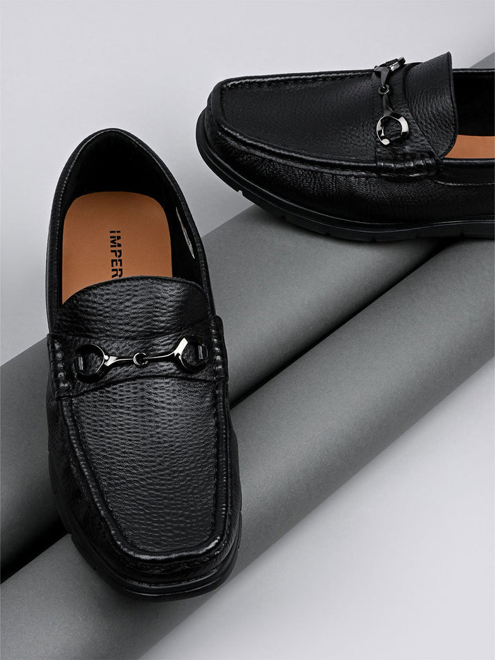 Imperio By Regal Black Men Classic Must-Have Loafers