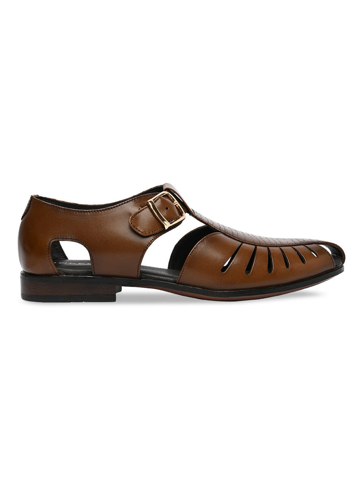 Imperio By Regal Tan Men Ethnic Pathani Sandals