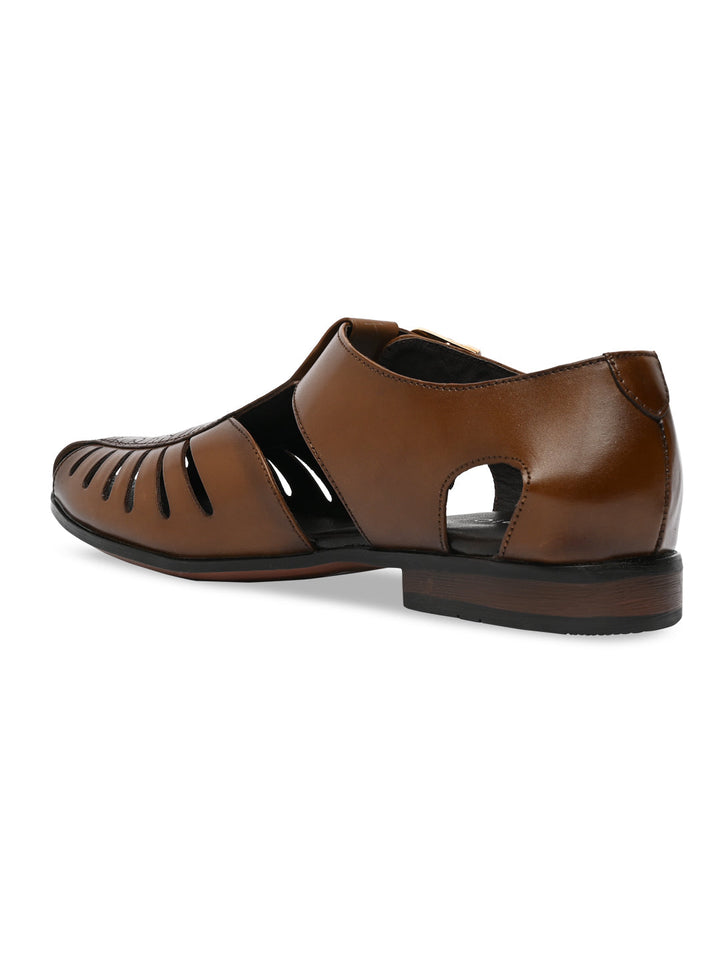 Imperio By Regal Tan Men Ethnic Pathani Sandals
