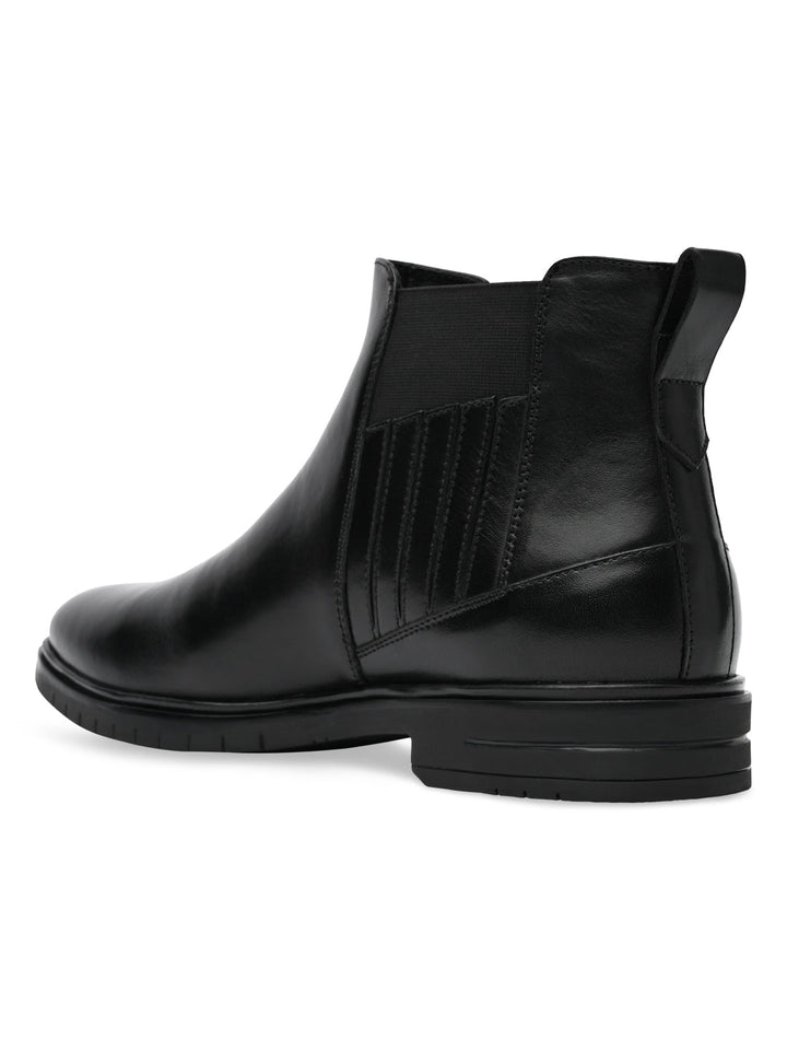 Imperio By Regal Black Mens Chelsea Leather Boots