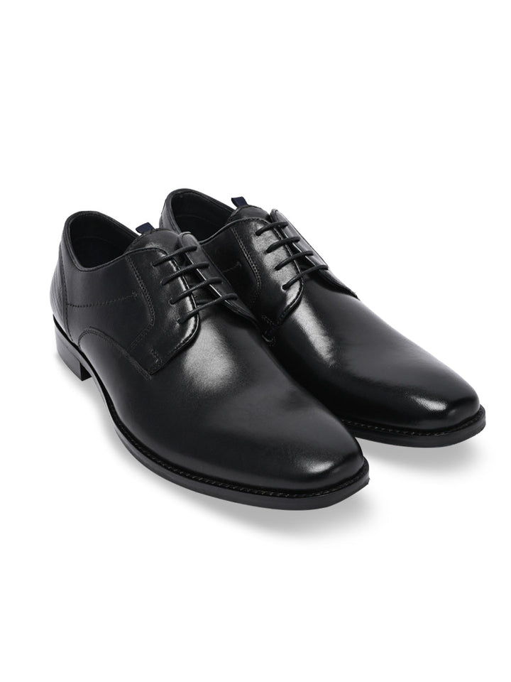 Imperio By Regal Black Men Classic Leather Formal Lace Ups