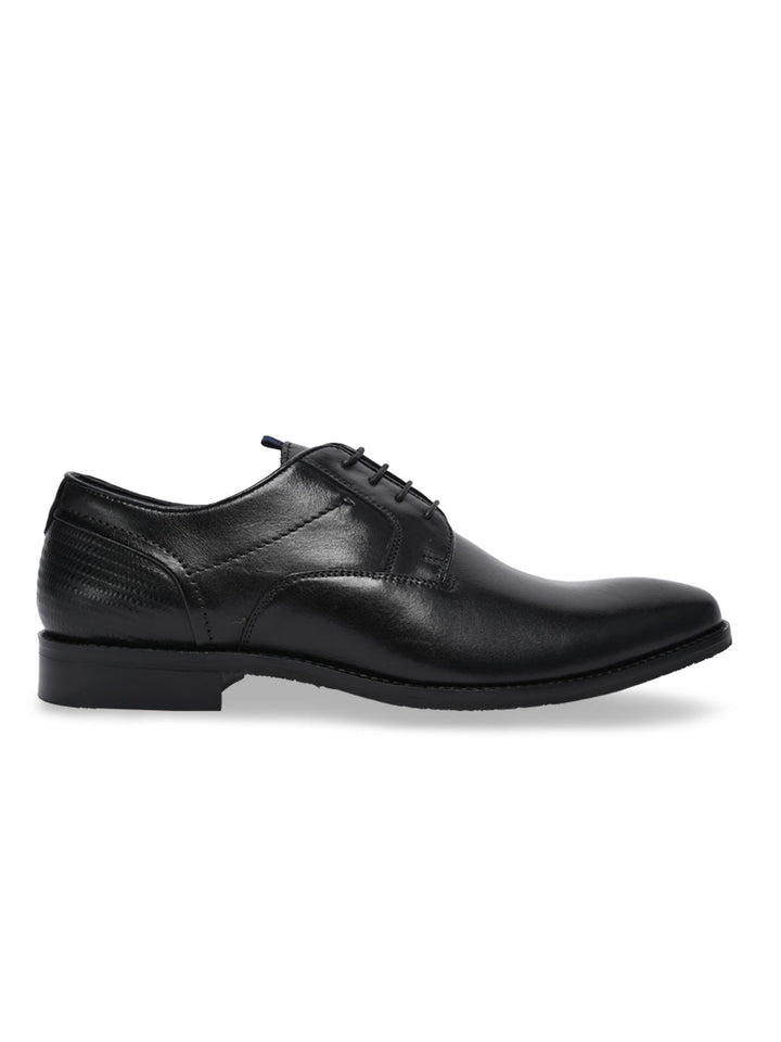 Imperio By Regal Black Men Classic Leather Formal Lace Ups