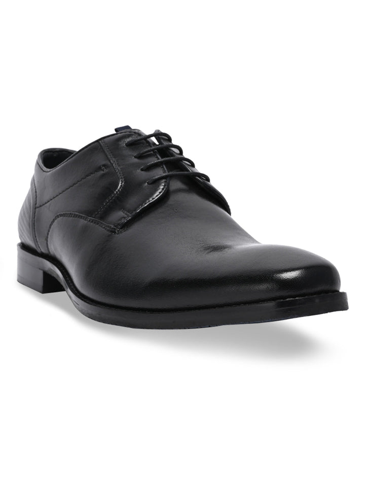 Imperio By Regal Black Men Classic Leather Formal Lace Ups
