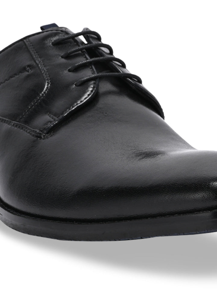 Imperio By Regal Black Men Classic Leather Formal Lace Ups