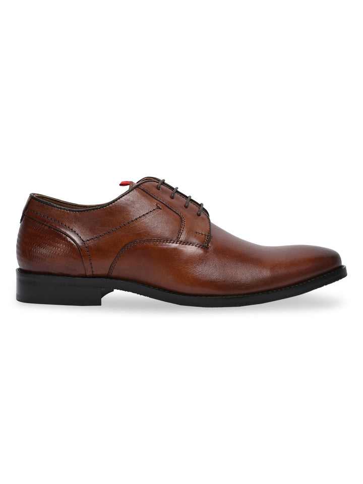 Imperio By Regal Tan Men Classic Leather Formal Lace Ups