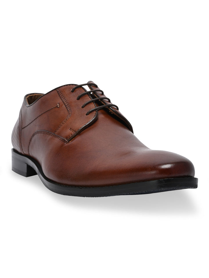 Imperio By Regal Tan Men Classic Leather Formal Lace Ups