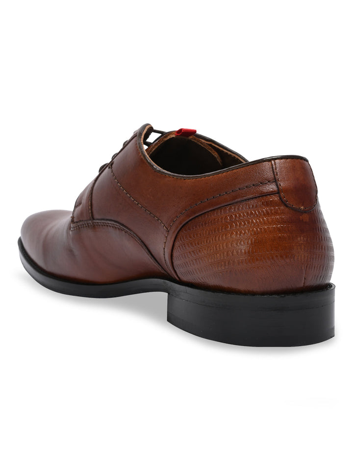 Imperio By Regal Tan Men Classic Leather Formal Lace Ups