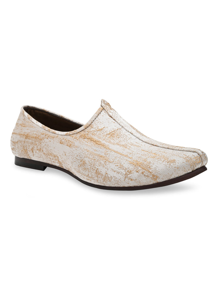 Imperio By Regal Beige Mens Leather Formal Juttis