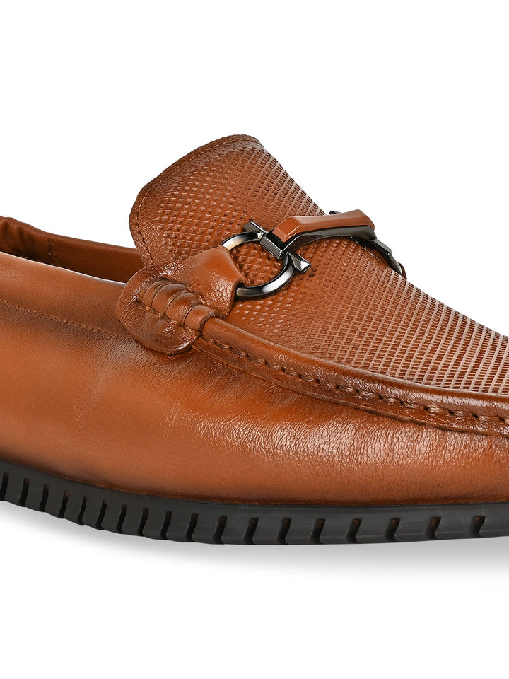 Imperio By Regal Tan Men Leather Comfort Loafers