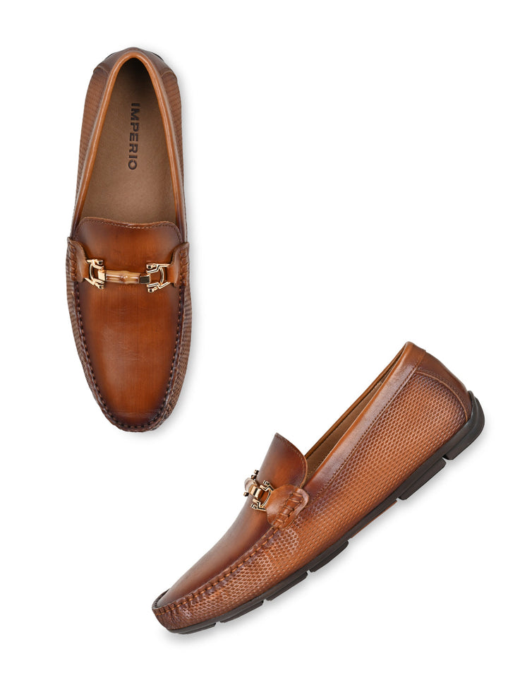 Imperio By Regal Tan Men Casual Leather Loafers