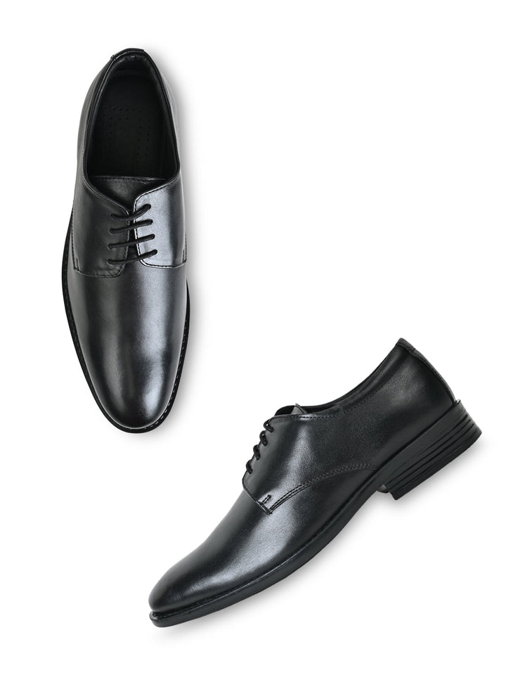 Regal Black Men Leather Lace Ups
