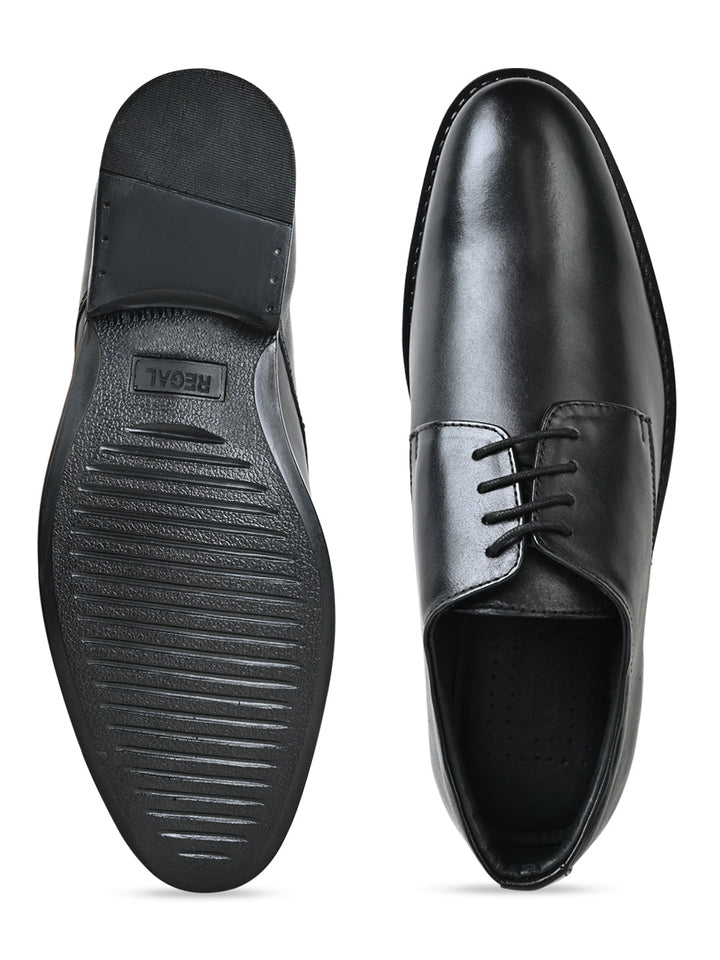 Regal Black Men Leather Lace Ups