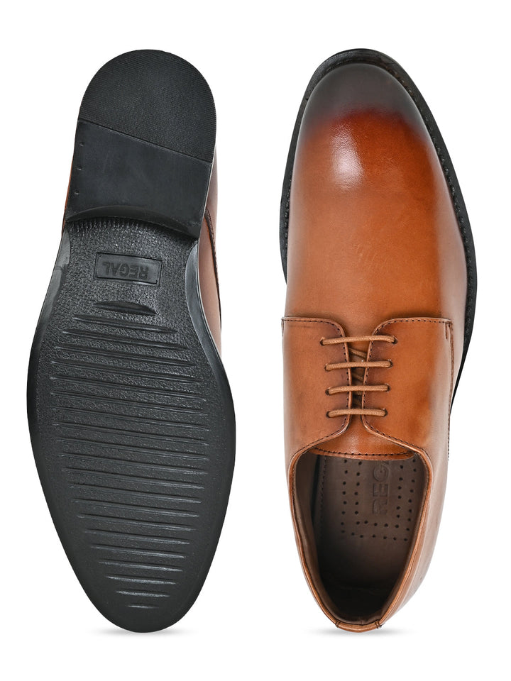 Regal Tan Men Leather Lace Ups