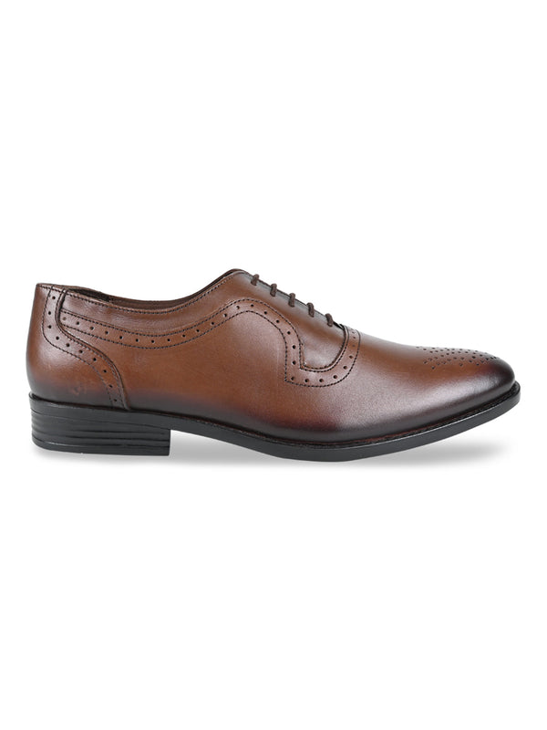 Regal Brown Men Leather Lace Up Shoes