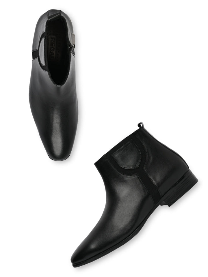 Regal Black Men Classic Formal Boots