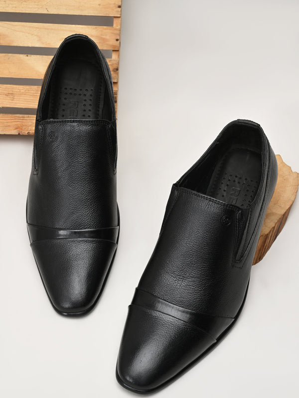 Regal Black Mens Formal Leather Slip Ons
